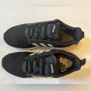 Adidas Athletic Shoes. Size 7.5 Men. Black and White Color Way. Used.